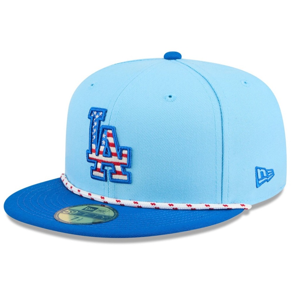 NWOT* New Era La Dodgers 4th of July hat sz 7 1/4